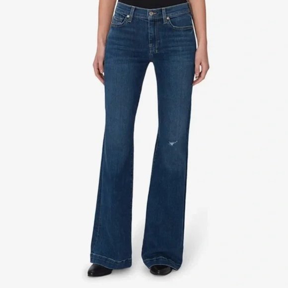 7 For All Mankind Denim - NWT 7FAM THE DOJO FLARE ORIGINAL TROUSER Size 29